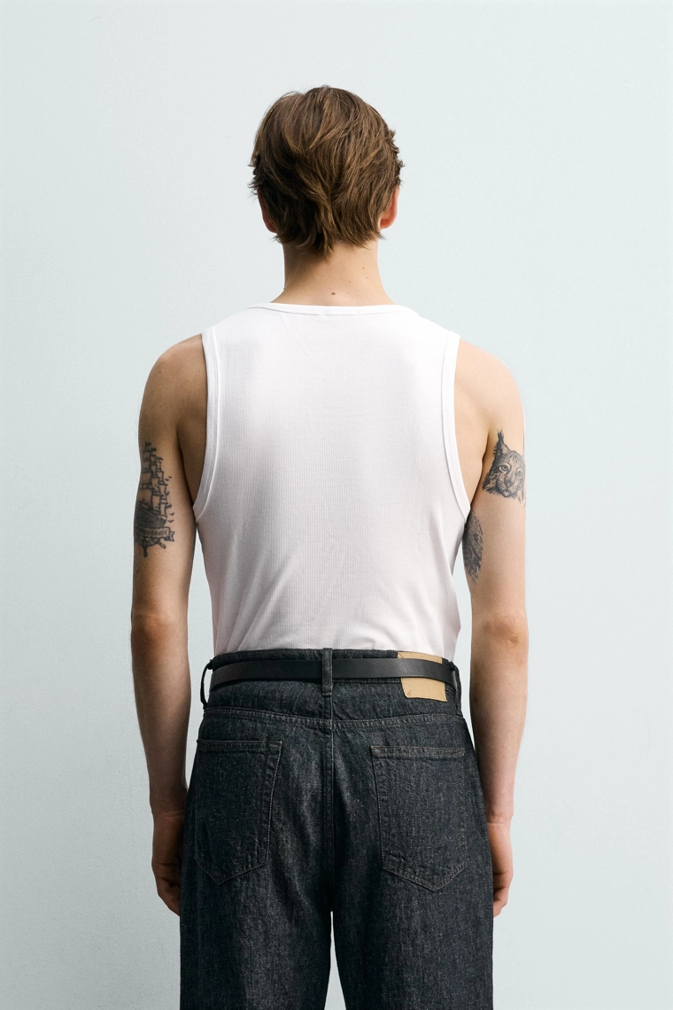 Набор из 3-х базовых футболок под пиджак, силуэт slim fit