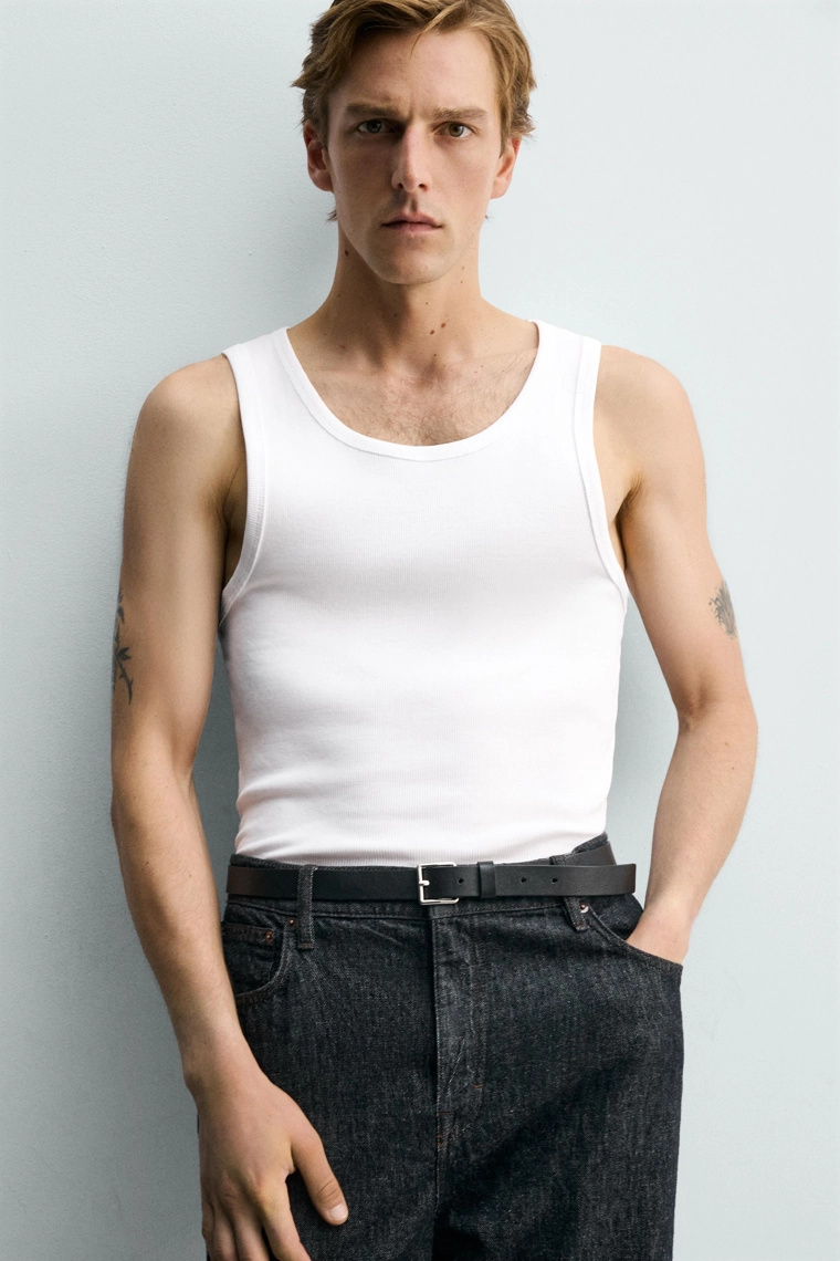 Набор из 3-х базовых футболок под пиджак, силуэт slim fit