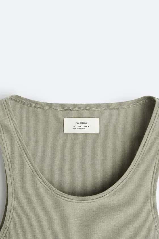 МАЙКА БЕЗ РУКАВОВ В РУБЧИК