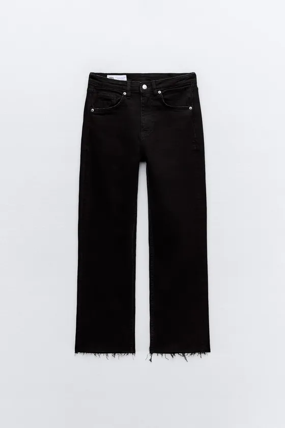 ДЖИНСЫ TRF CROPPED FLARE С ВЫСОКОЙ ПОСАДКОЙ