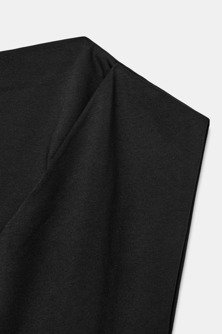 Топ из драпированного хлопка