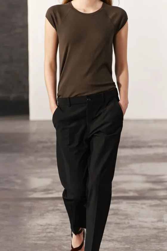 БРЮКИ С ЛАМПАСАМИ — коллекция Zara «ZW»