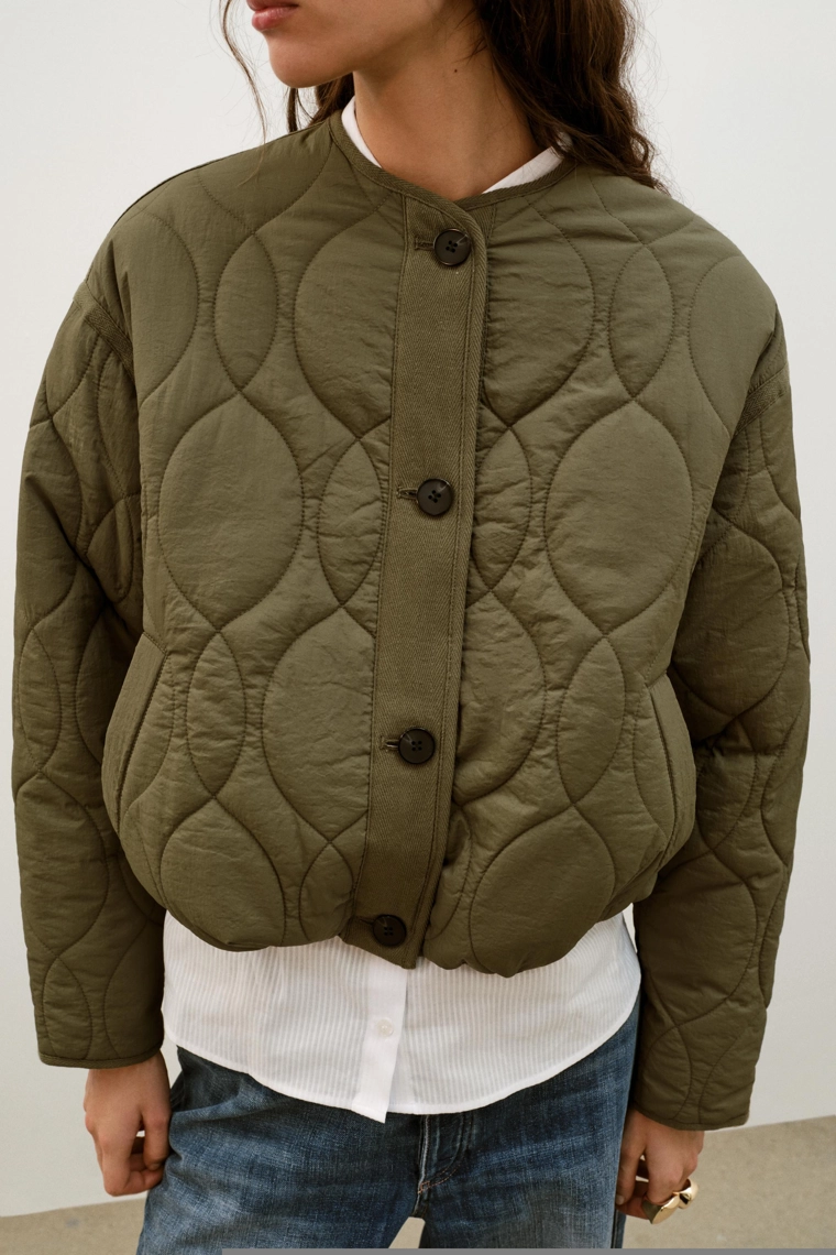 Короткая утепленная куртка