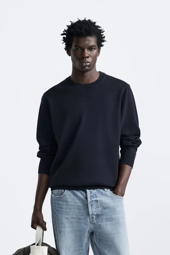 СВИТЕР ИЗ ПЛОТНОЙ ТКАНИ