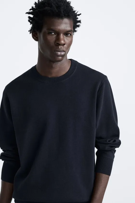 СВИТЕР ИЗ ПЛОТНОЙ ТКАНИ