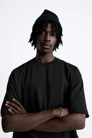 Футболка RELAXED FIT с разрезами- Заказать в России