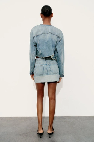 Джинсовая мини-юбка Trf- Заказать в России