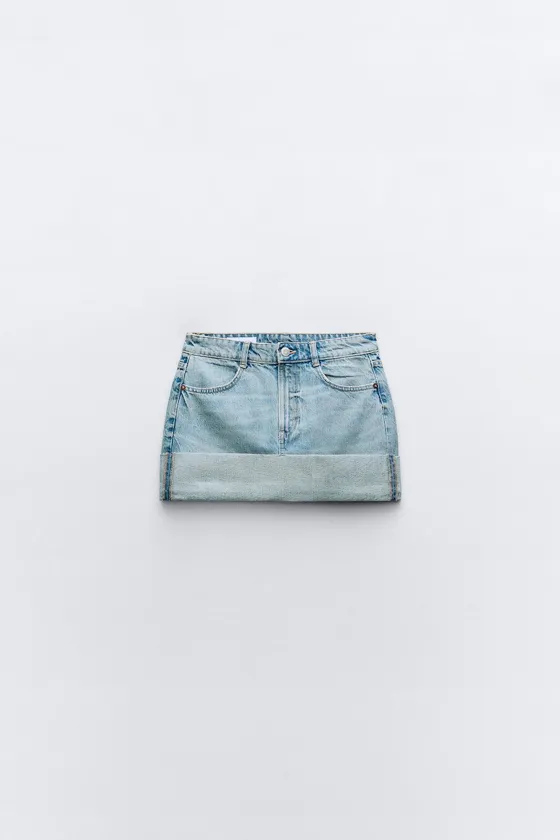 ДЖИНСОВАЯ МИНИ-ЮБКА TRF