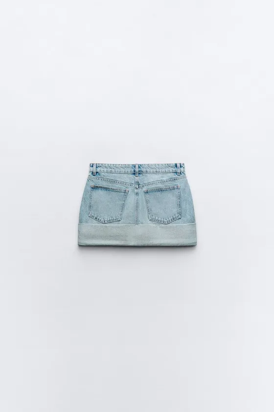 ДЖИНСОВАЯ МИНИ-ЮБКА TRF