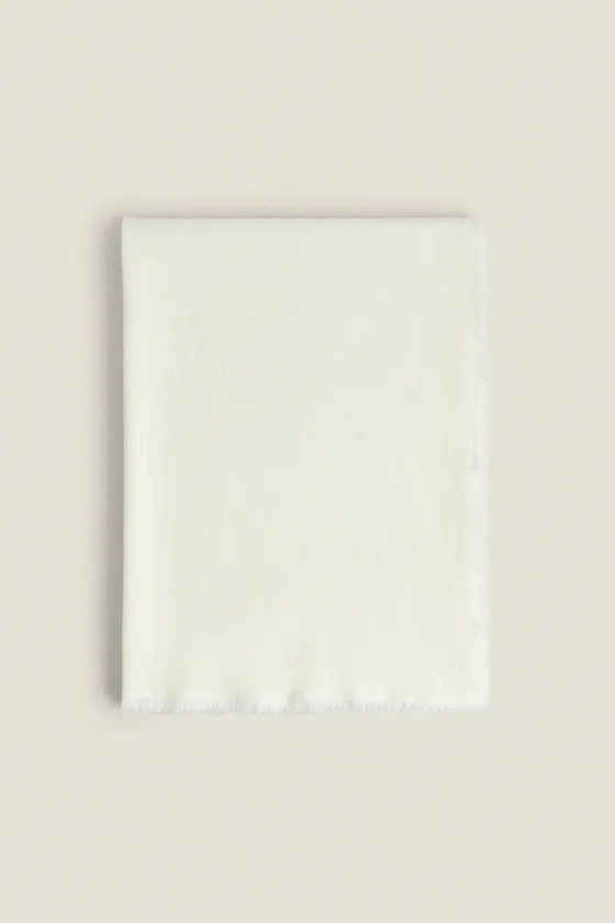 Плед из льна и хлопка