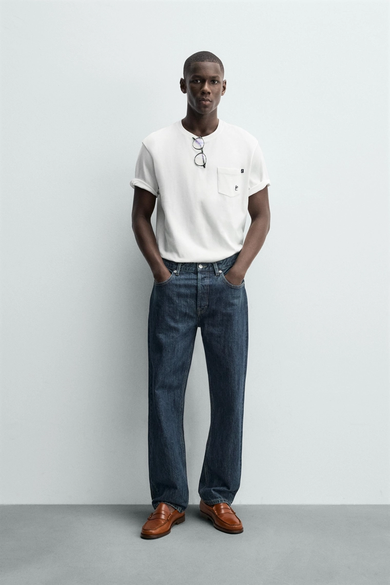 Футболка прямого кроя с лозунгом