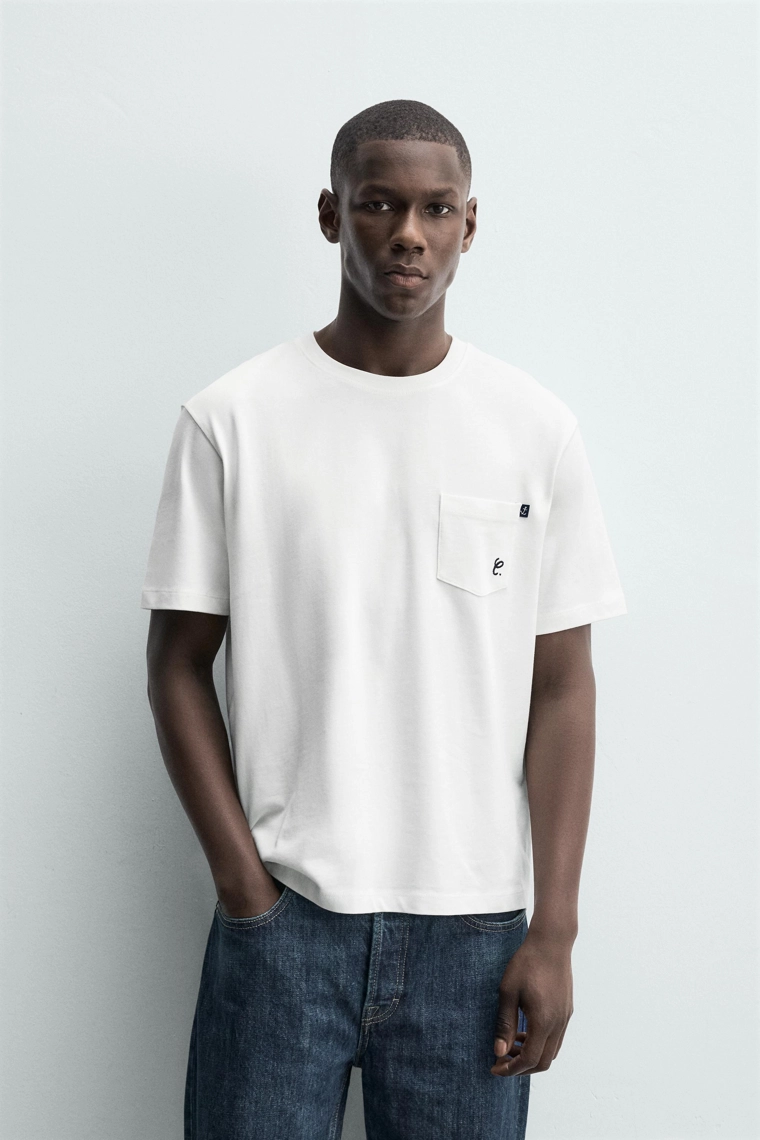 Футболка прямого кроя с лозунгом