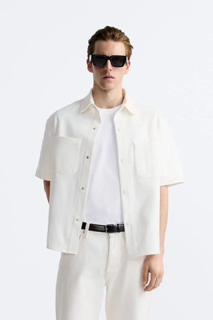 Комфортная куртка рубашечного кроя с рельефным узором - Заказать в России