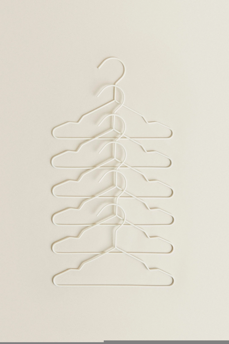 Набор резиновых детских вешалок (набор из 6 штук)