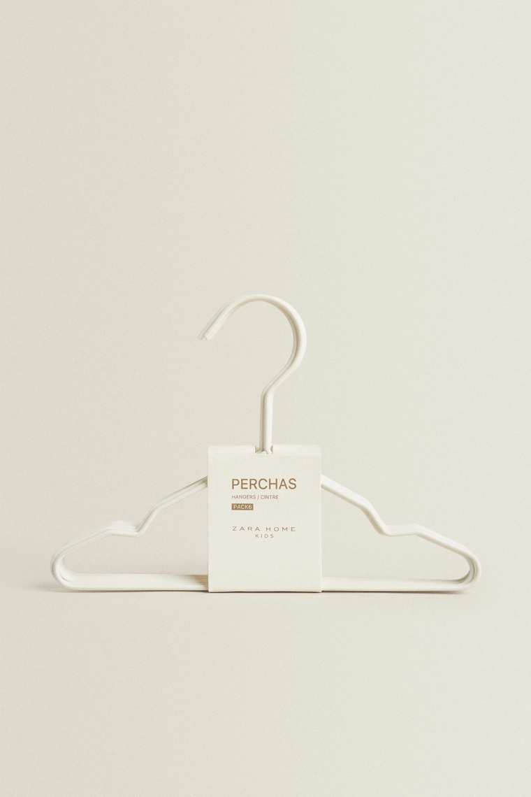 Набор резиновых детских вешалок (набор из 6 штук)