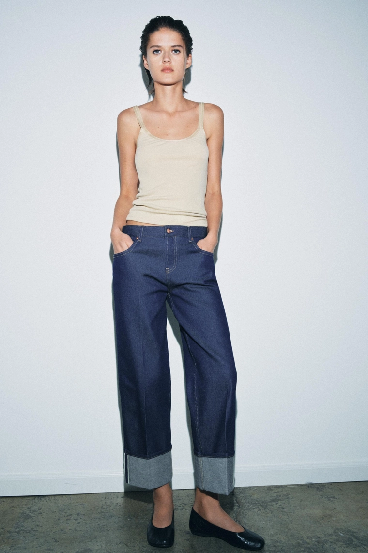 Джинсы с низкой посадкой коллекции zw selvedge