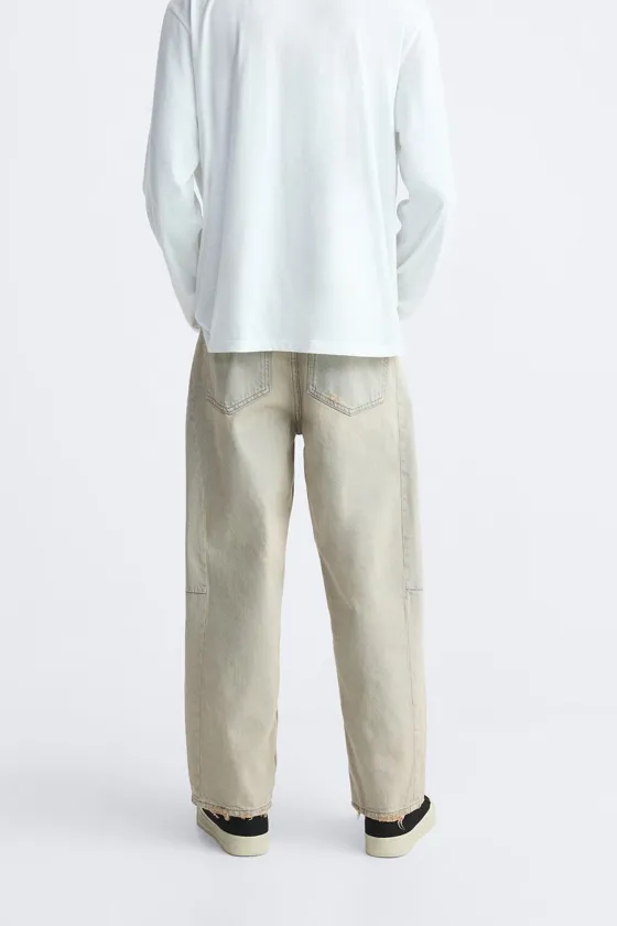 КРАШЕНЫЕ ДЖИНСЫ-БАНАНЫ