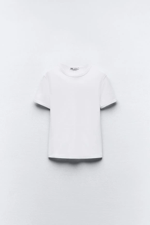 Футболка со декоративной строчкой на спине- Заказать в России