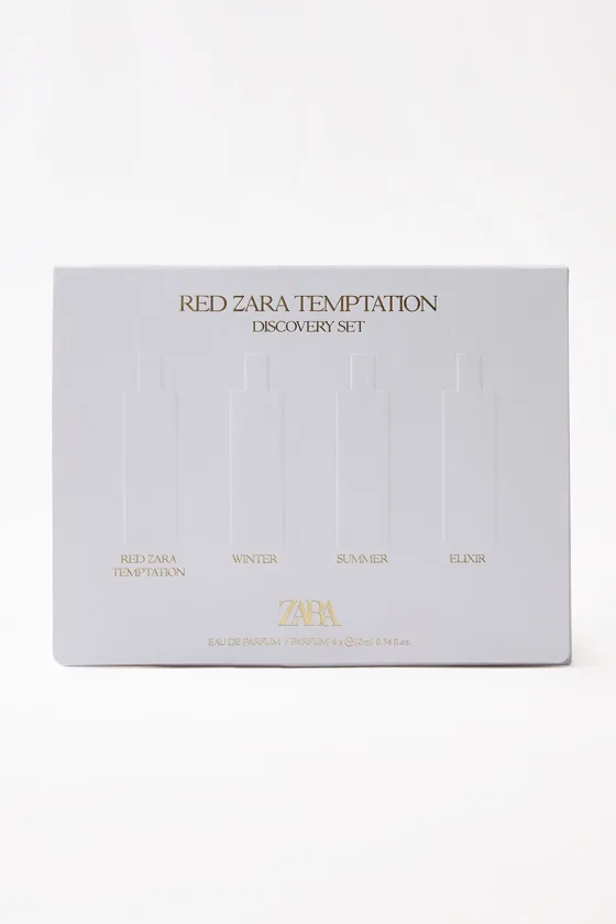 ТУАЛЕТНАЯ ВОДА НАБОР ZARA RED TEMPTATION DISCOVERY, 4 х 10 мл
