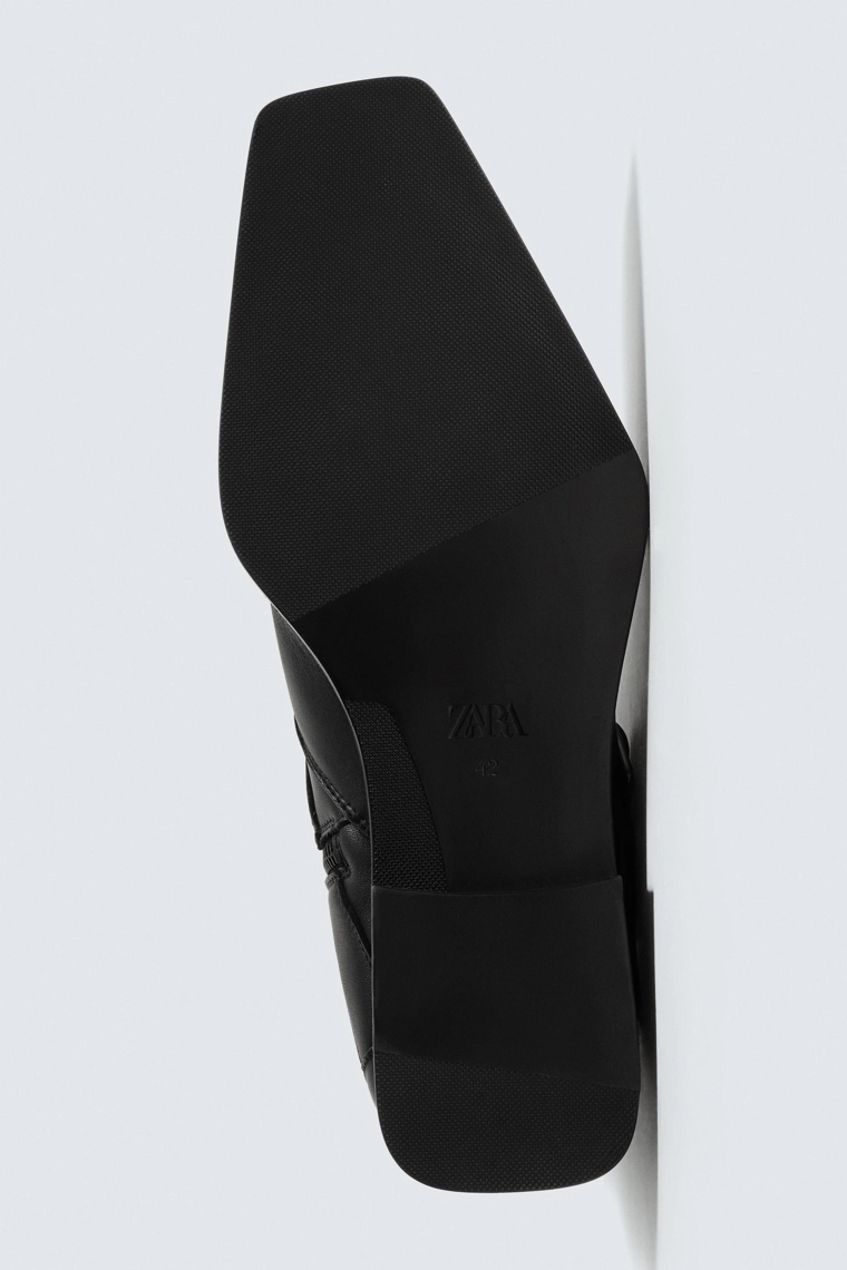 Кожаные ботинки с пряжкой