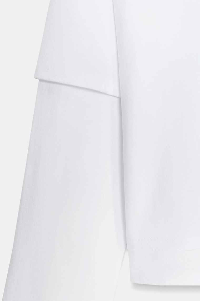 Футболка с длинным рукавом и двойным эффектом