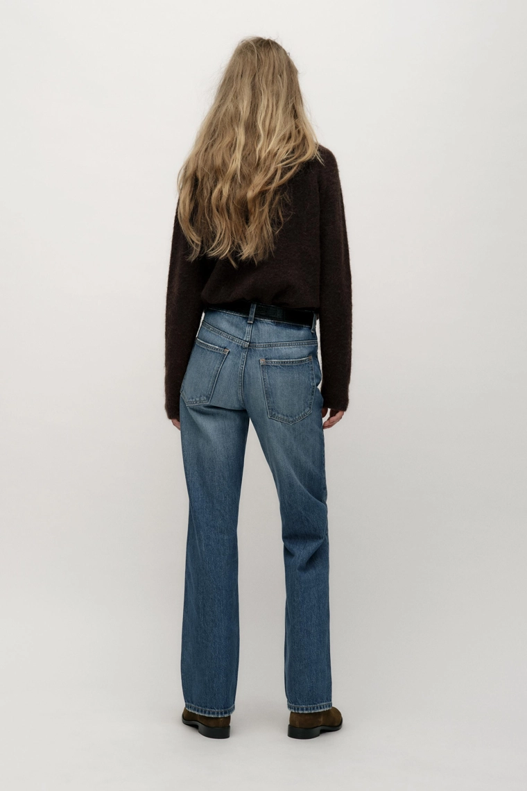 Джинсы z.03 прямого кроя с высокой посадкой макси