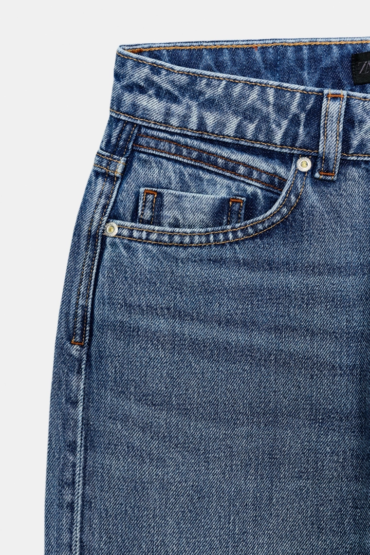 Джинсы z.03 прямого кроя с высокой посадкой макси