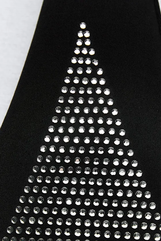 УКОРОЧЕННЫЙ ТОП ИЗ БЛЕСТЯЩЕЙ ТКАНИ