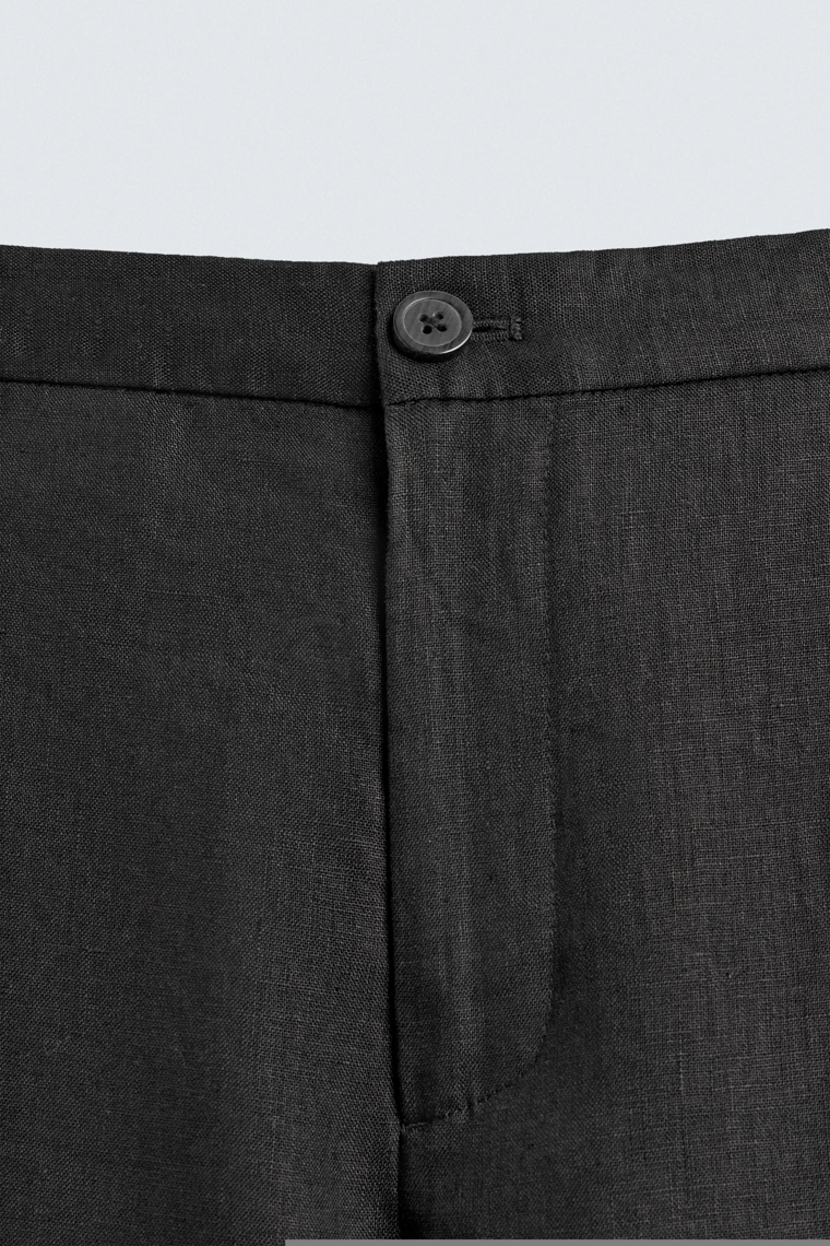 Брюки свободного кроя из 100% льна