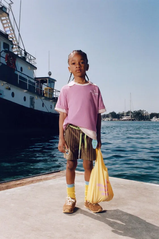 ШОРТЫ ИЗ МАХРОВОЙ ТКАНИ В ПОЛОСКУ