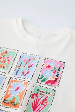 Футболка из ткани с принтом- Заказать в России