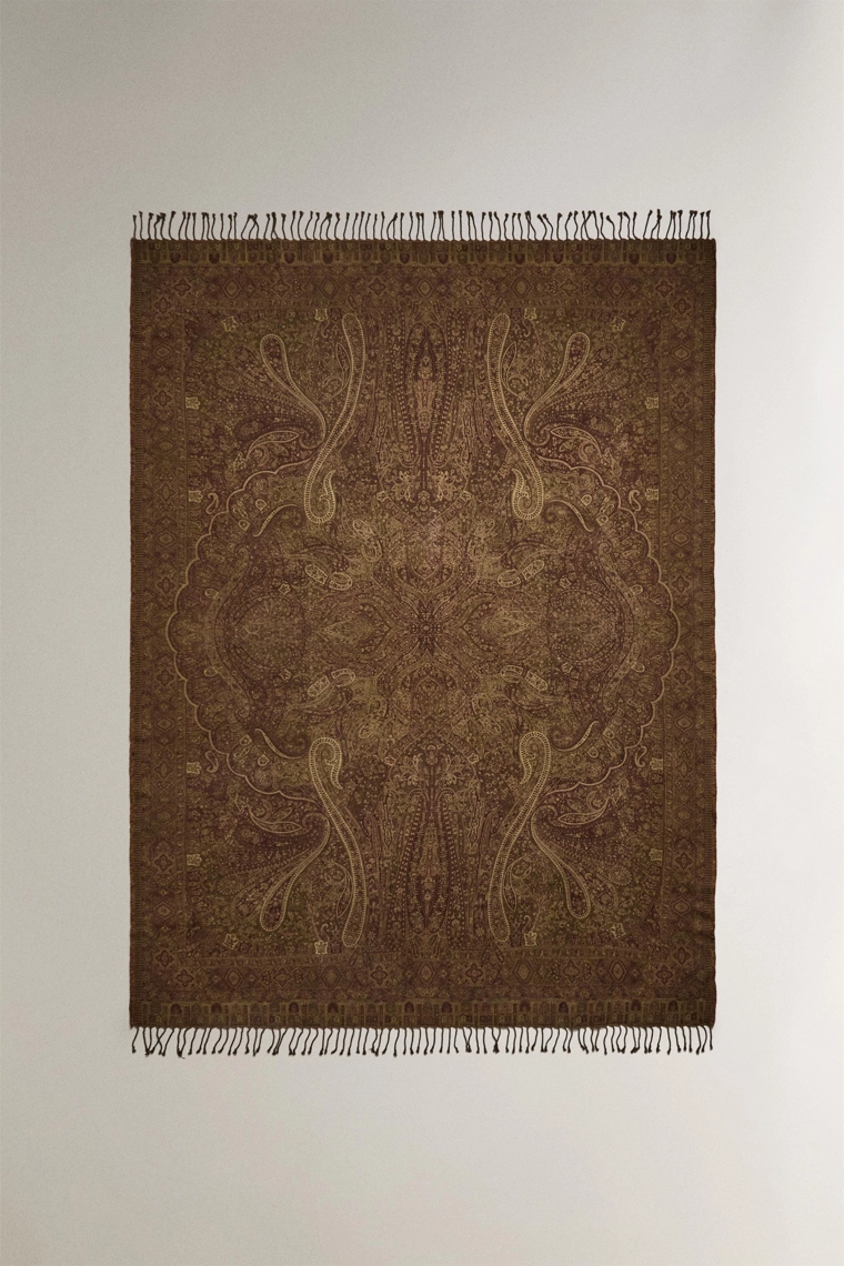 Покрывало с жаккардовым узором paisley