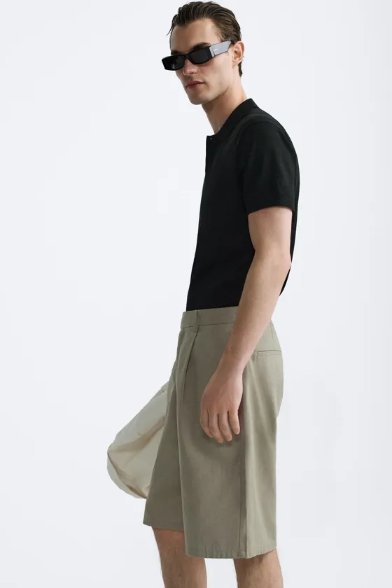 ТРИКОТАЖНОЕ ПОЛО ИЗ ХЛОПКА И ШЕЛКА