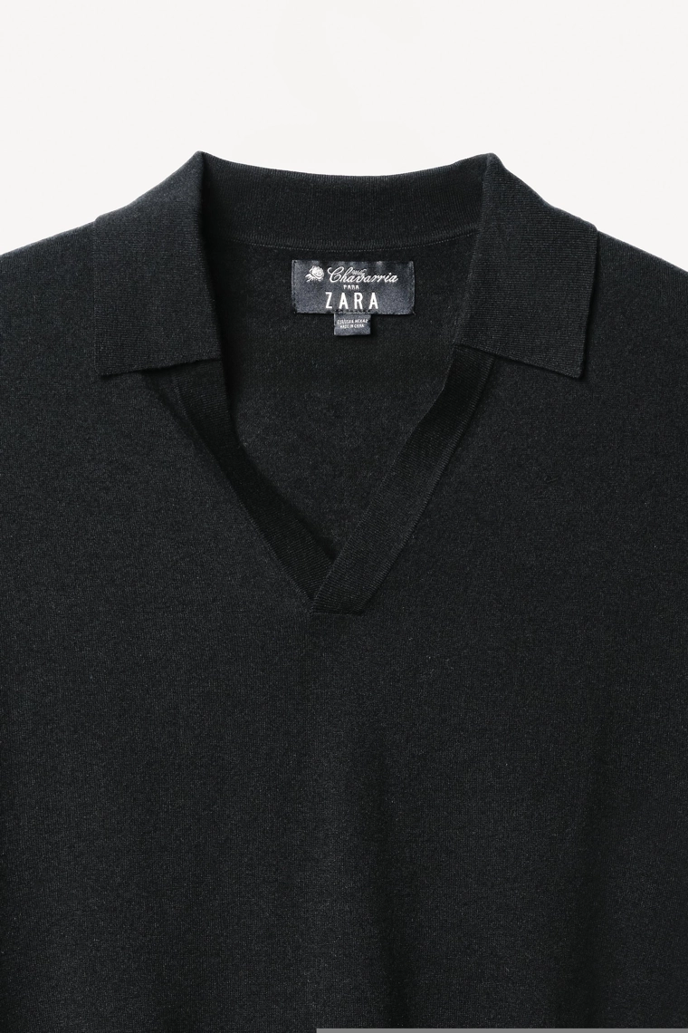 Поло-свитер из шерстяно-кэшмировой смеси willy chavarria x zara