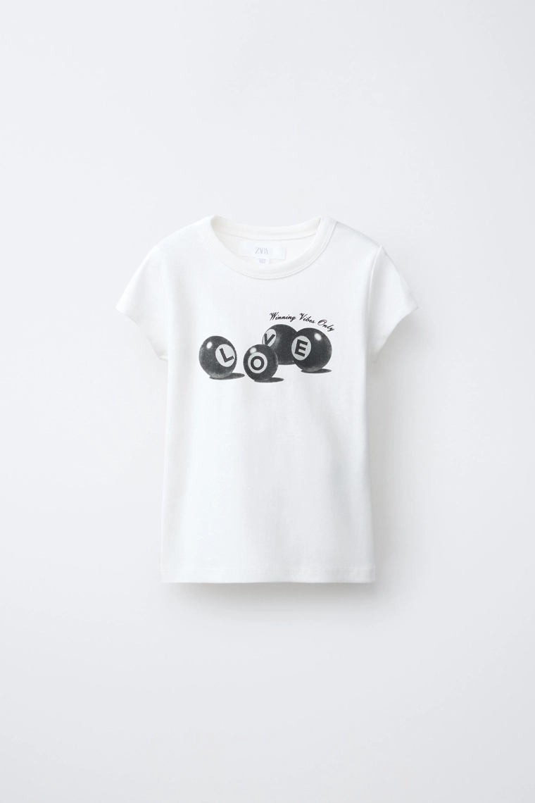 Футболка с принтом бильярдного шара