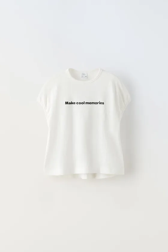 ФУТБОЛКА ИЗ РЕЛЬЕФНОЙ ТКАНИ С НАДПИСЬЮ