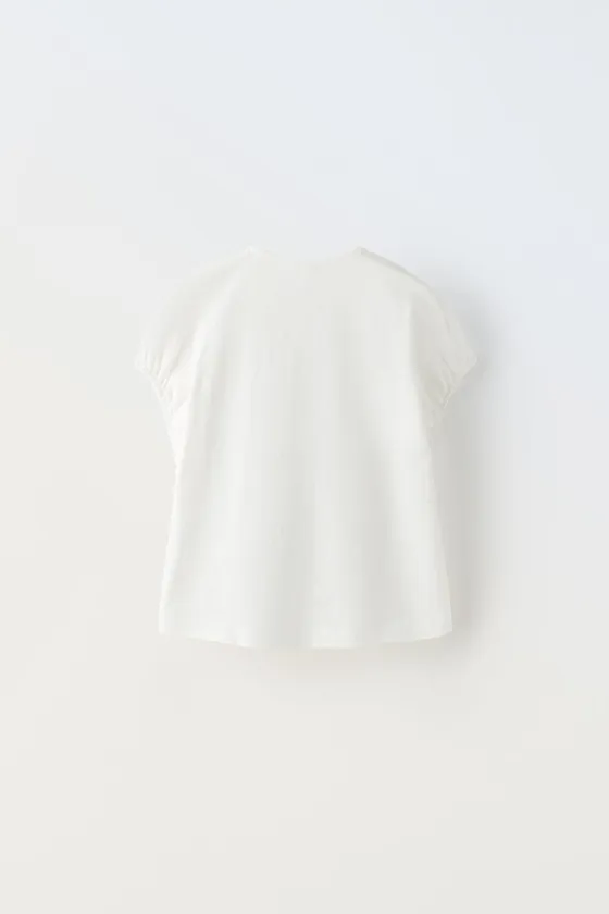 ФУТБОЛКА ИЗ РЕЛЬЕФНОЙ ТКАНИ С НАДПИСЬЮ