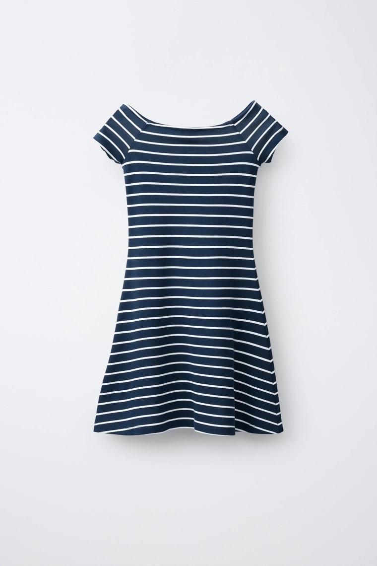 Платье из принтованного ромового трикотажа