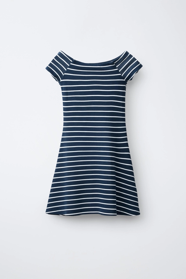 Платье из принтованного ромового трикотажа