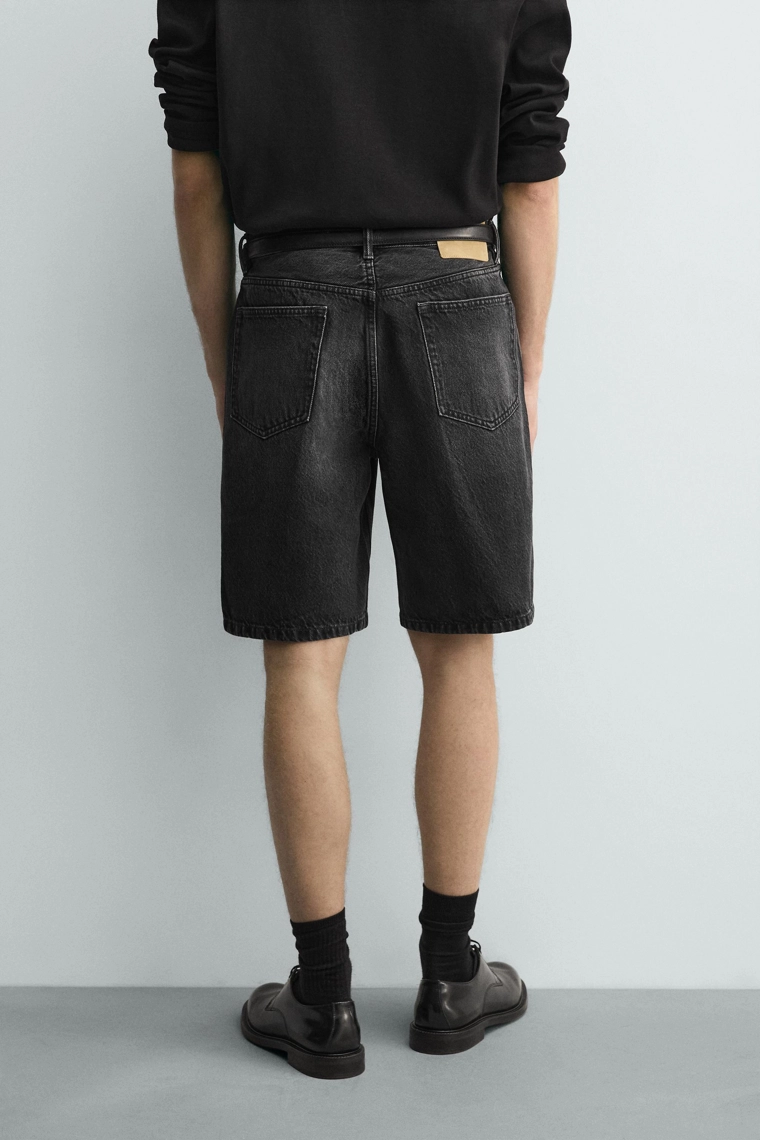 Джинсовые бермуды со стрейчем