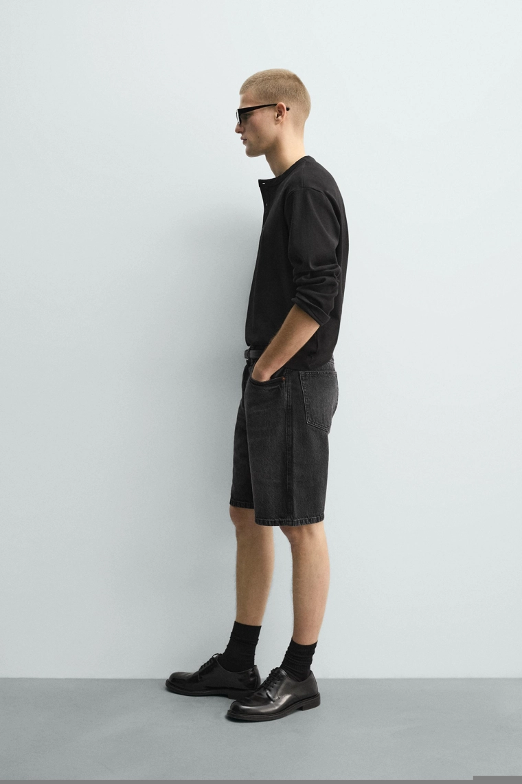 Джинсовые бермуды со стрейчем