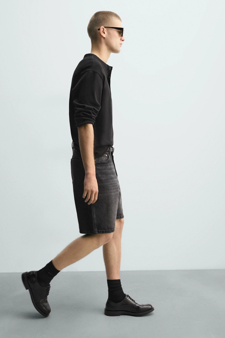 Джинсовые бермуды со стрейчем