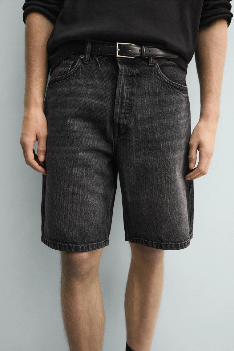 Джинсовые бермуды со стрейчем