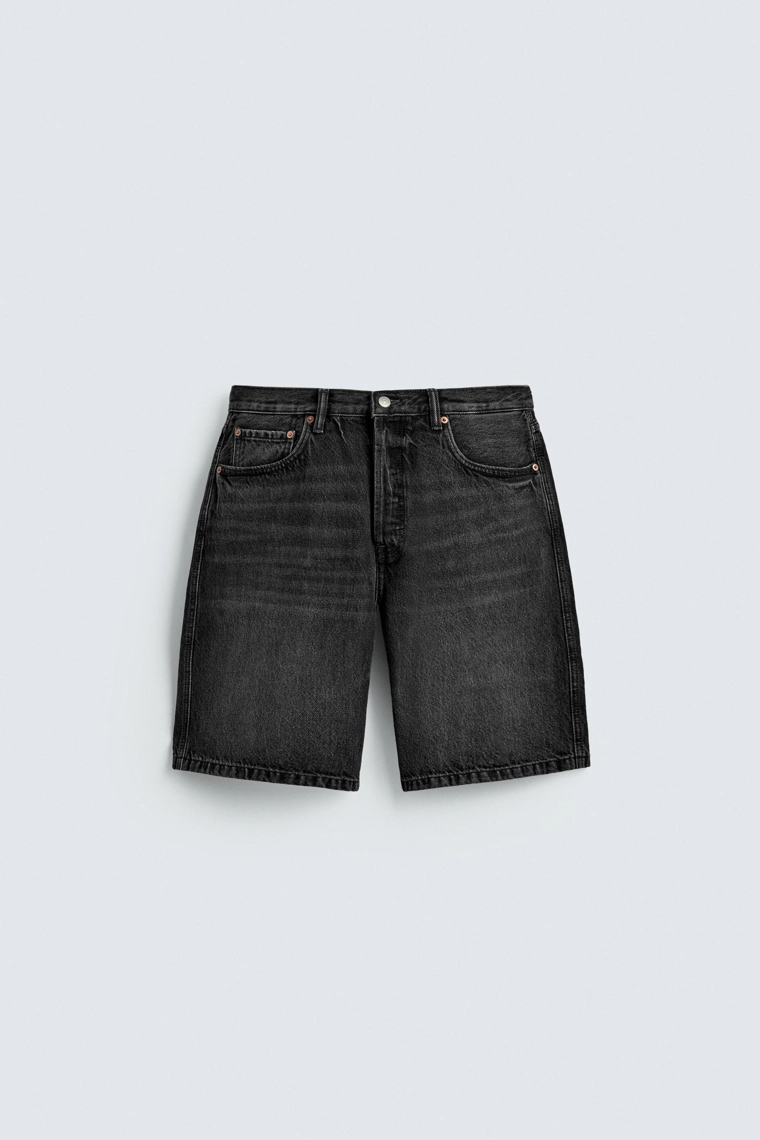Джинсовые бермуды со стрейчем