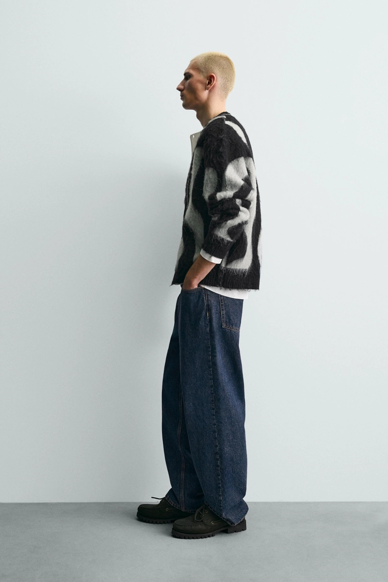 Кардиган с узором джаккарда