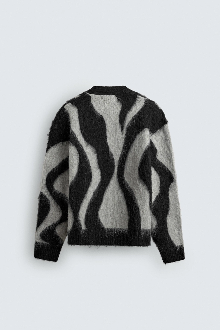 Кардиган с узором джаккарда