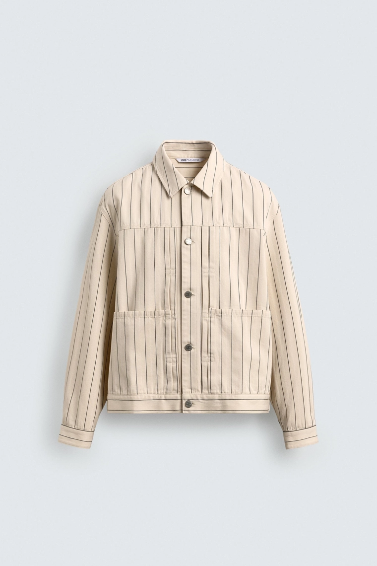 Пиджак в полоску свободного кроя