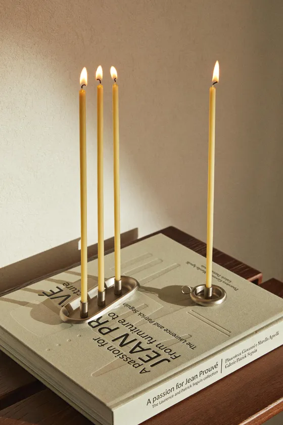 Набор тонких декоративных цилиндрических свечей (упаковка из 10 штук)