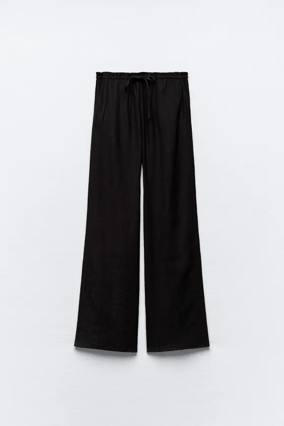 БРЮКИ ИЗ ТКАНИ С РЕЛЬЕФНЫМ УЗОРОМ