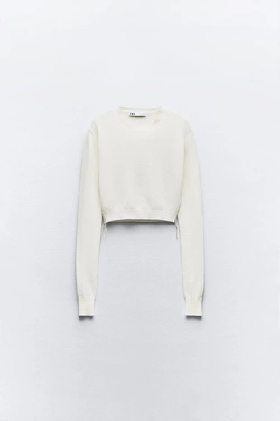 Свитер с контрастными швами- Заказать в России